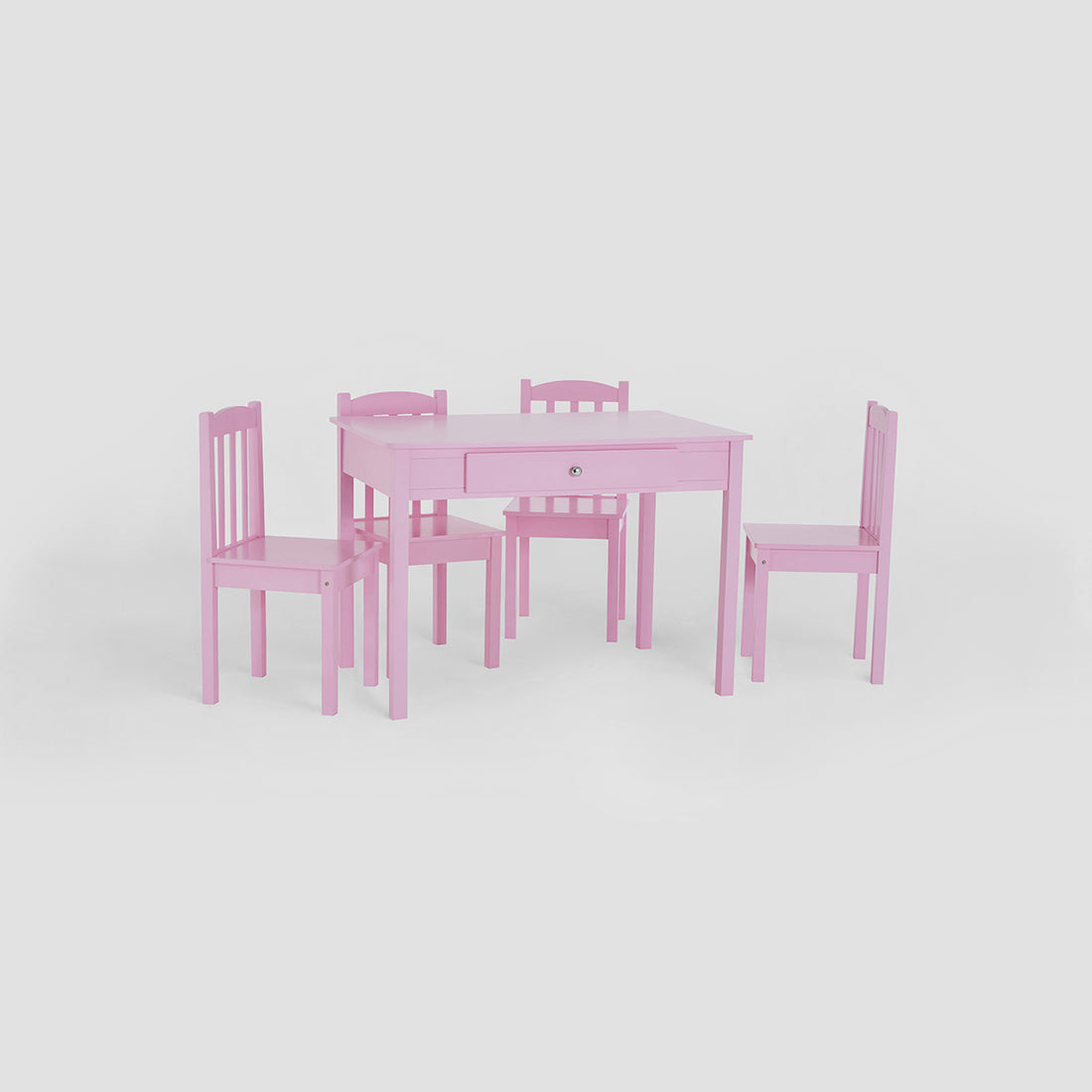 Kids 5 Piece Pink Table And Chair Set