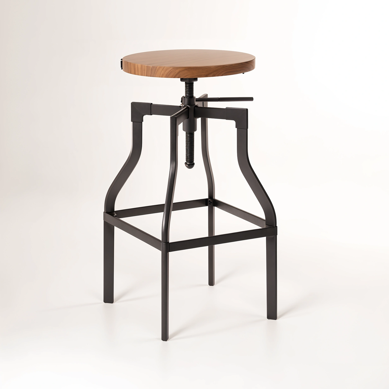 New Foundry Ash Seat Bar Stool