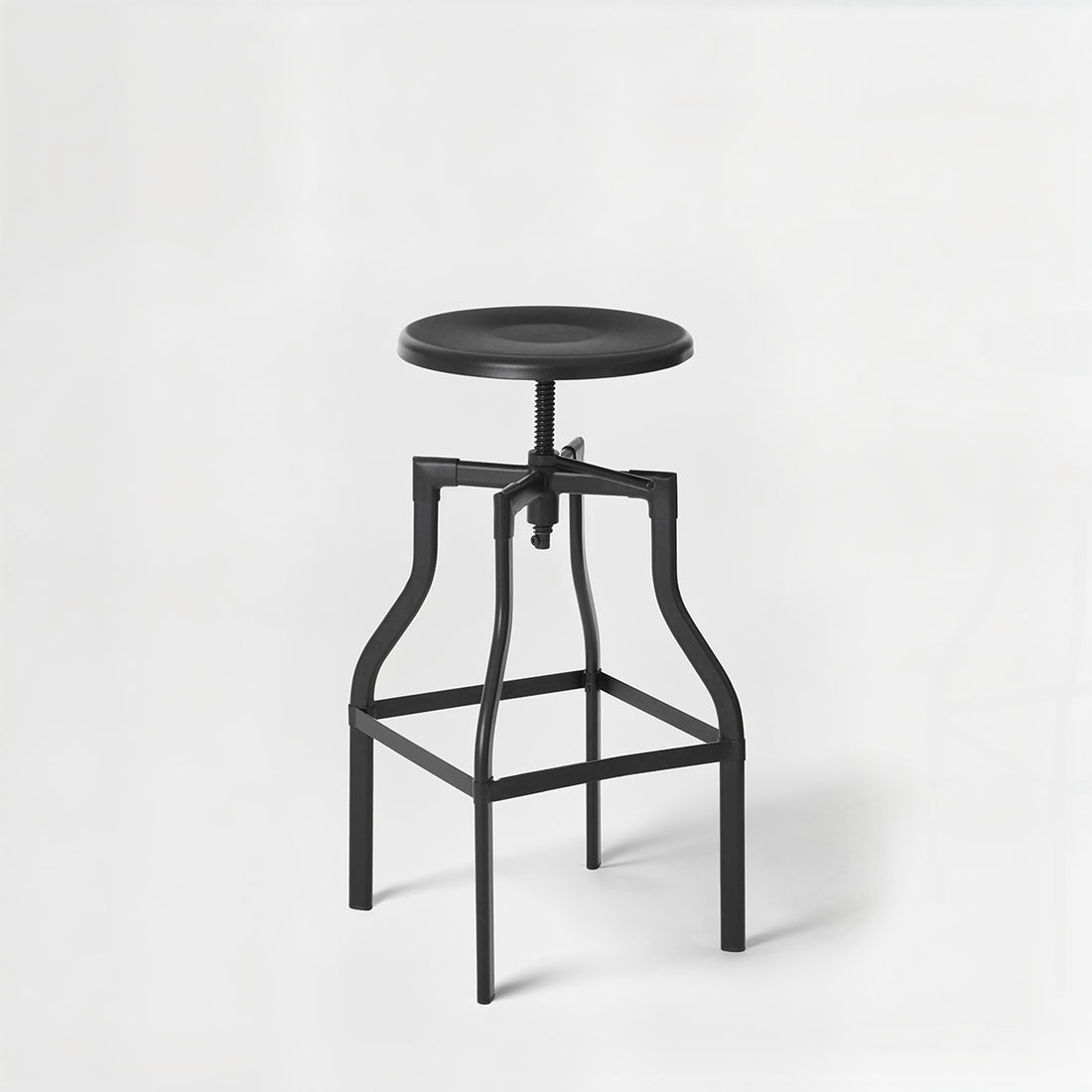 New Foundry Black Metal Bar Stool