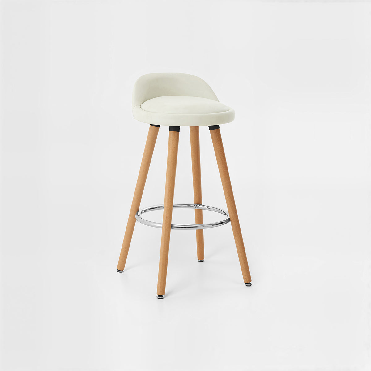 Normann White Bar Stool