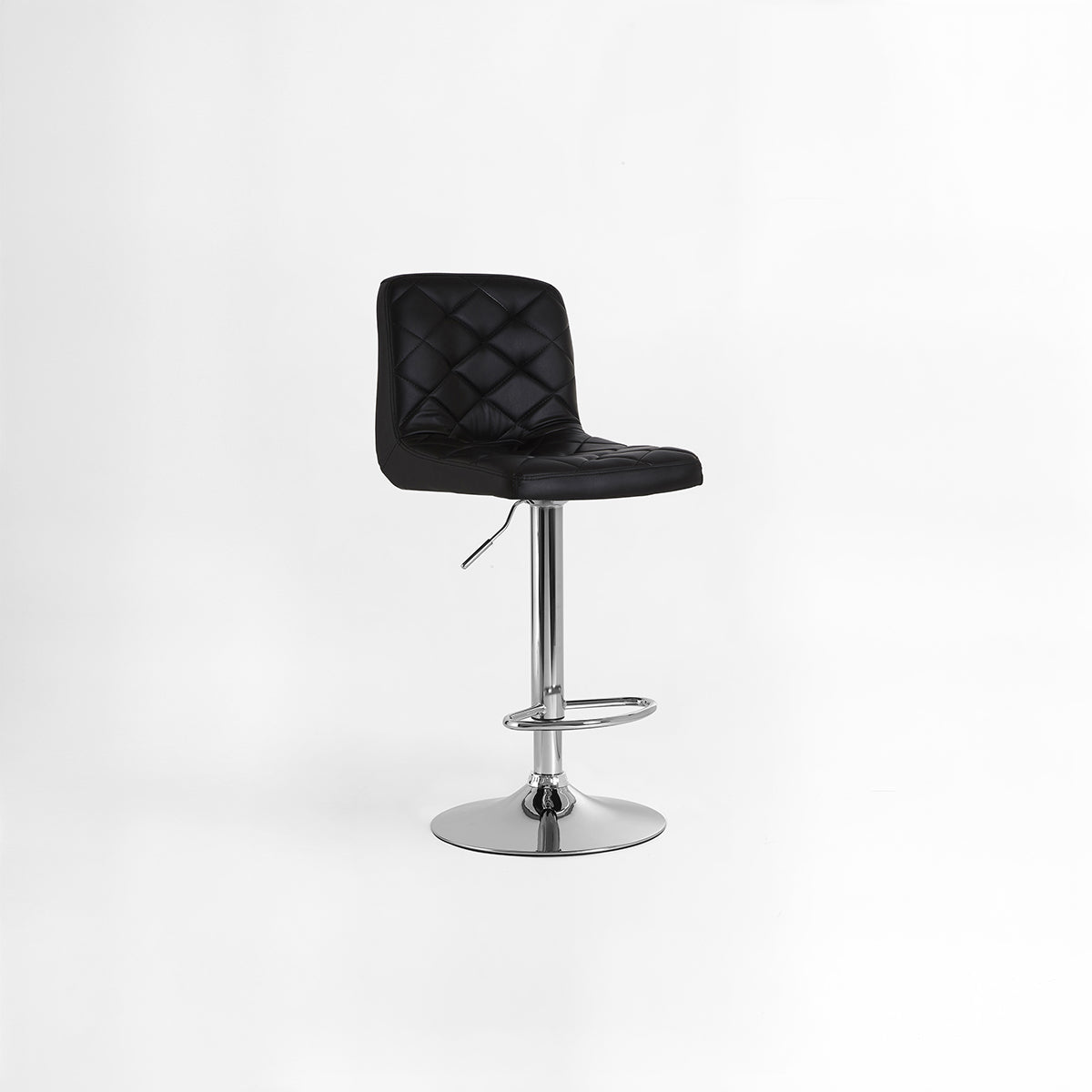 Tara Black Faux Leather Bar Chair