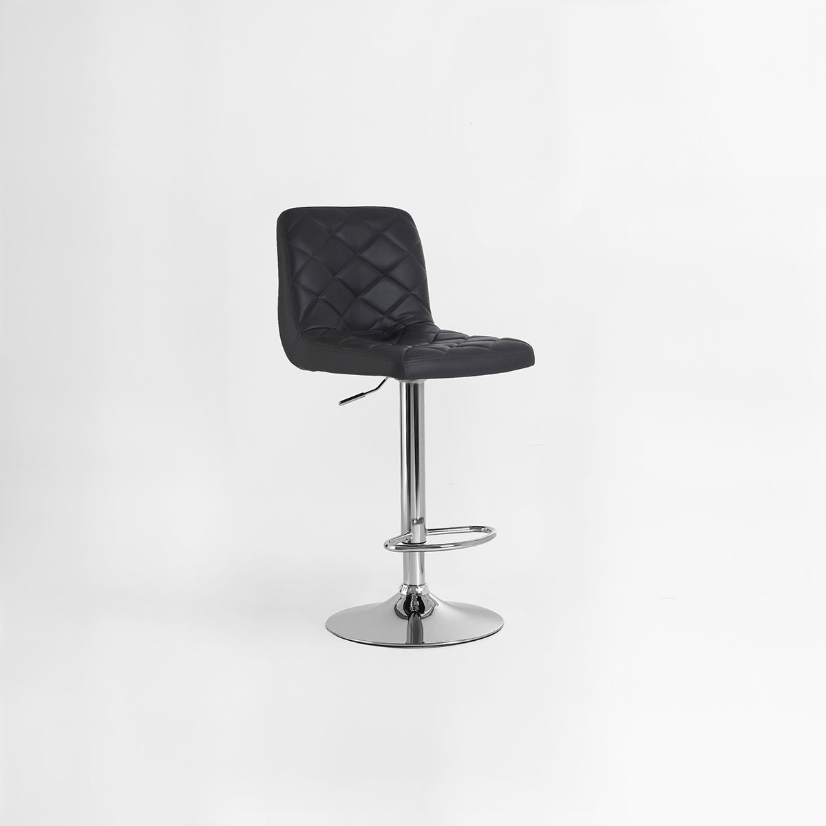 Tara Grey Faux Leather Bar Chair