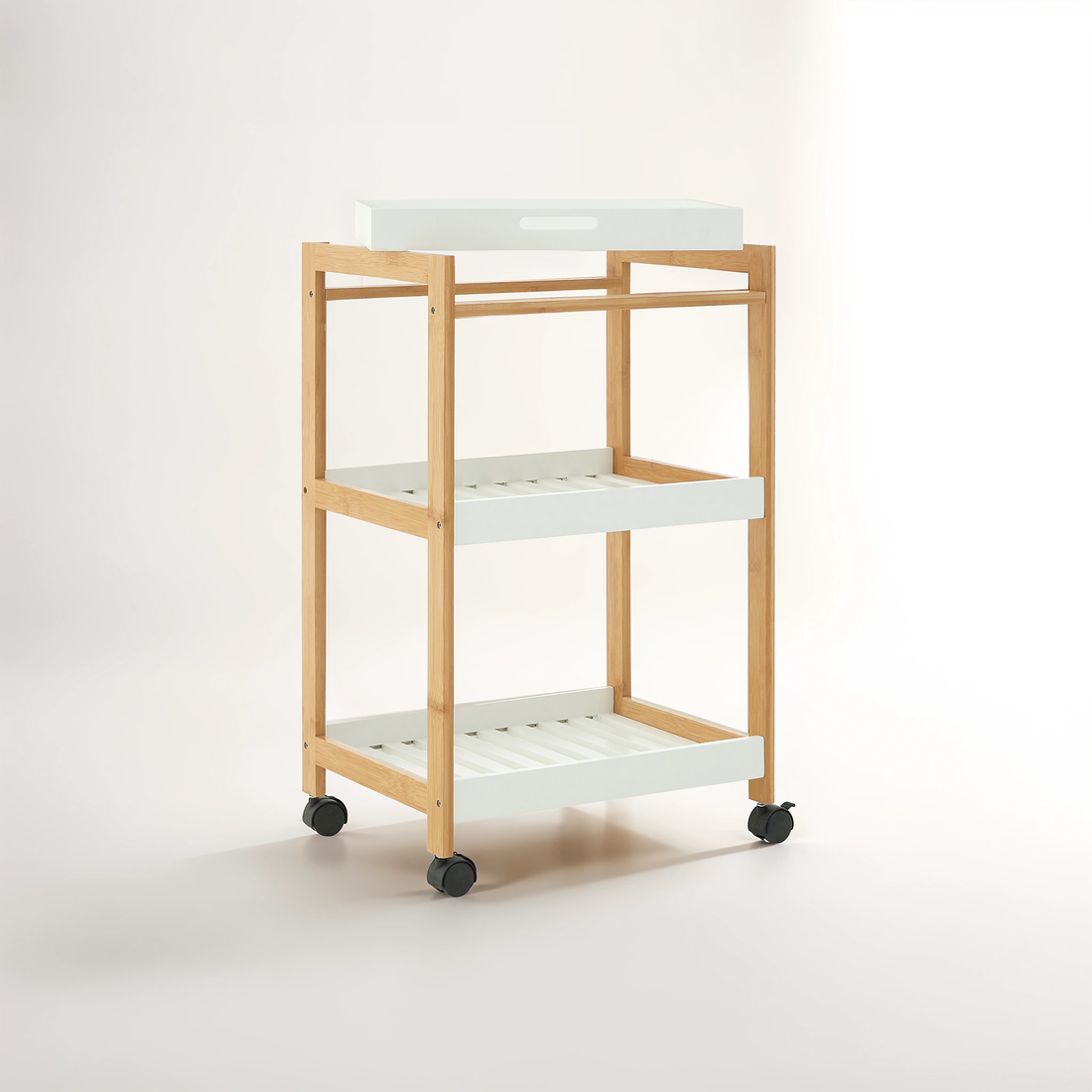 Nostra 3 Tiers Shelf Unit With Wheels