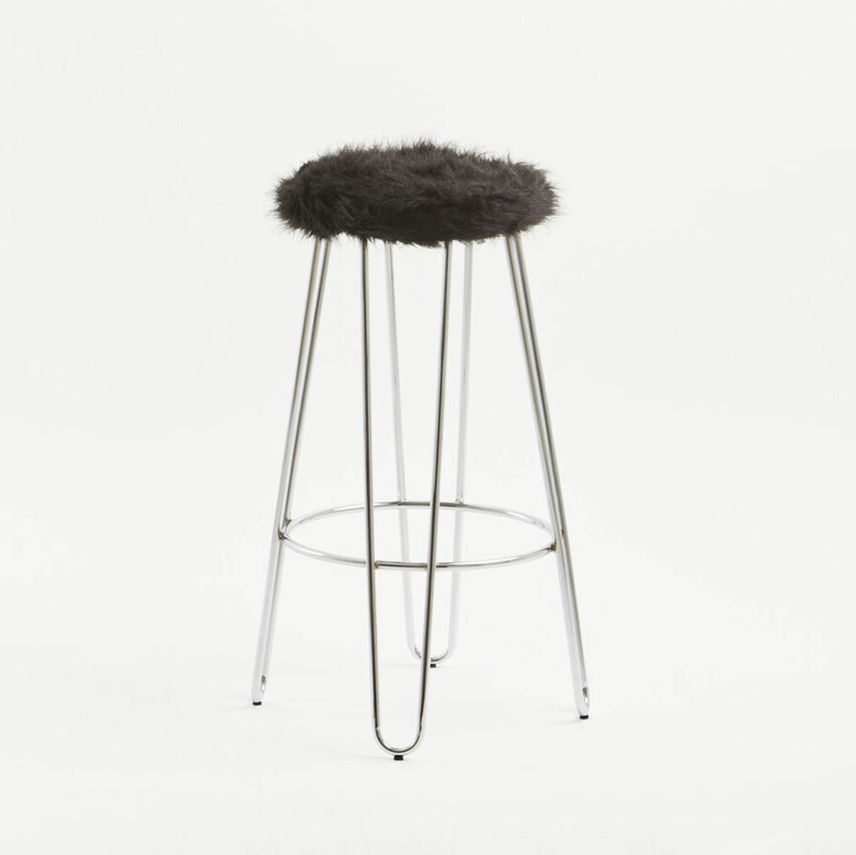 District Black Bar Stool