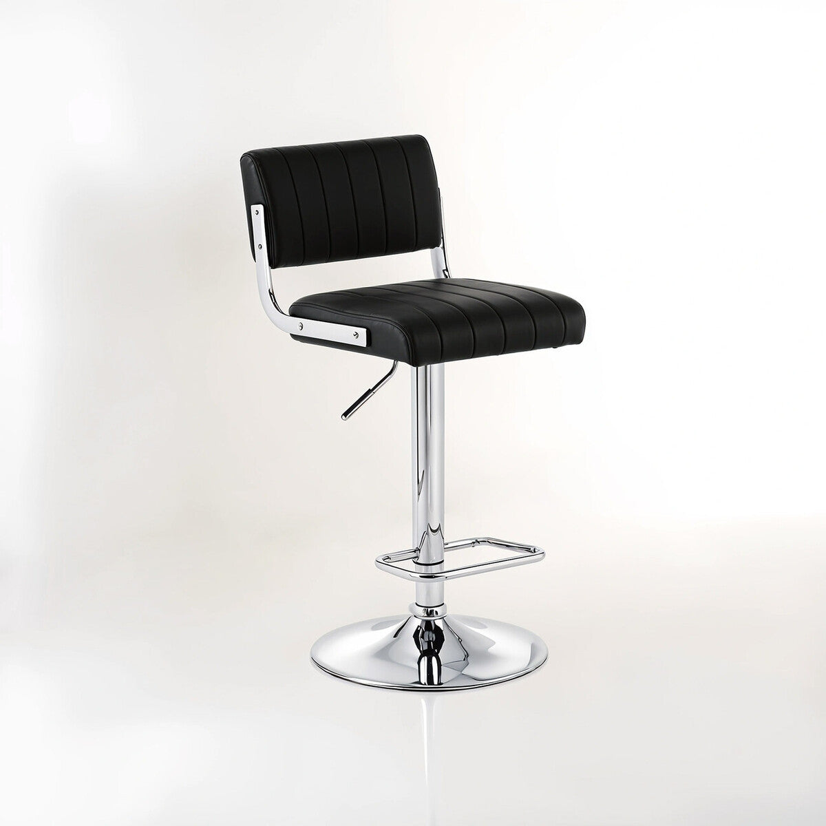 Stockholm Black Channel Design Seat Bar Stool