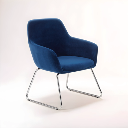 Stockholm Blue Fabric Chair