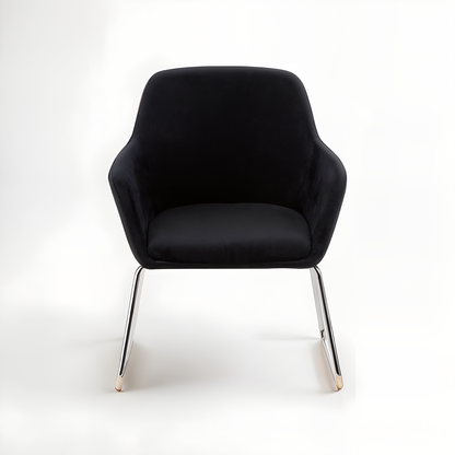 Stockholm Black Fabric Chair