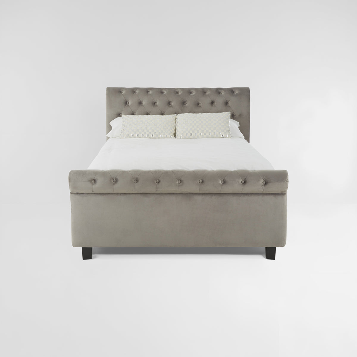 Orlando Grey Ottoman King Bed