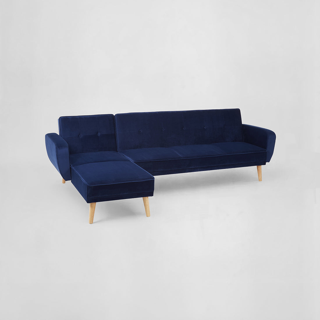 Serene 3 Seat Navy Sofa Bed