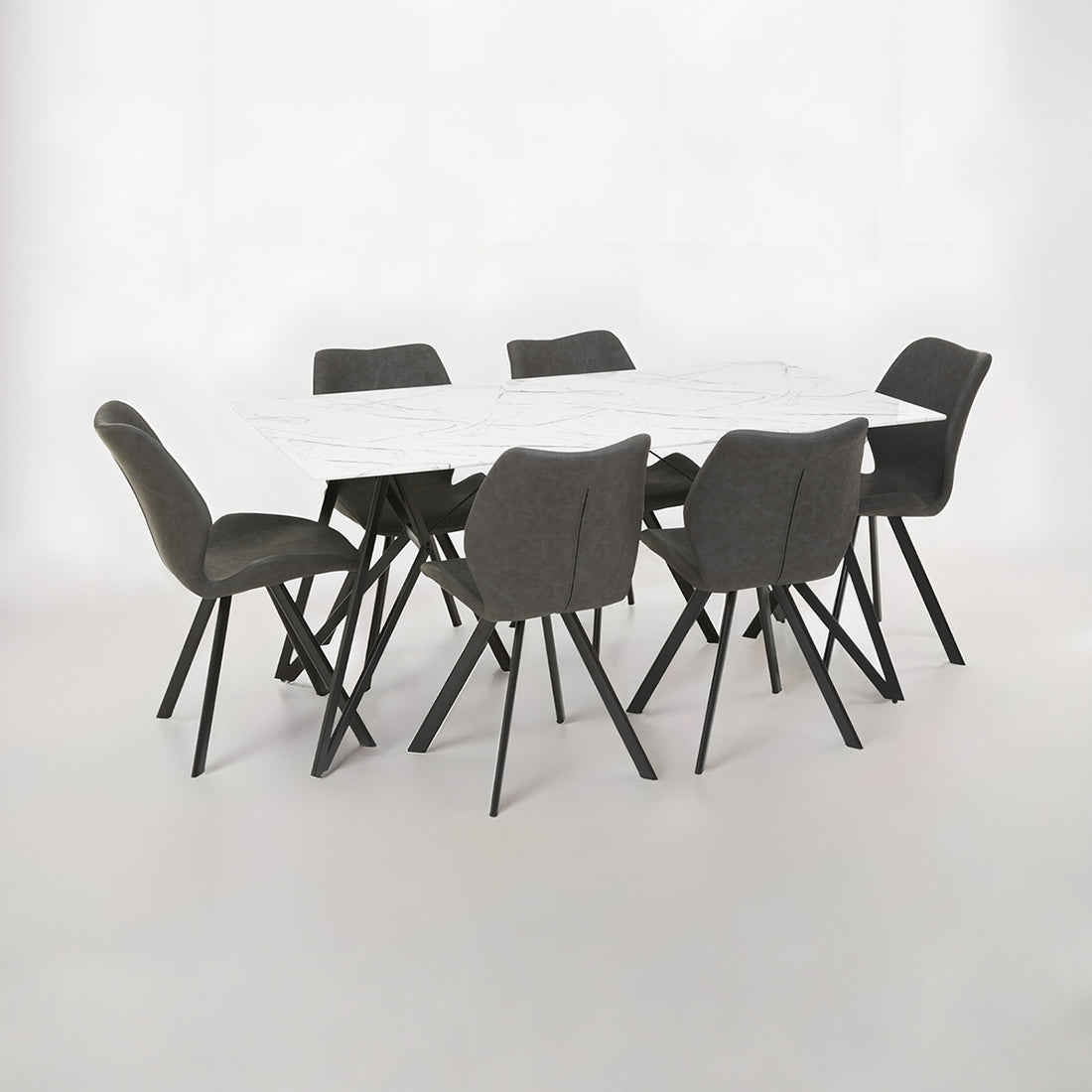 Weston Rectangular Grey Dining Set