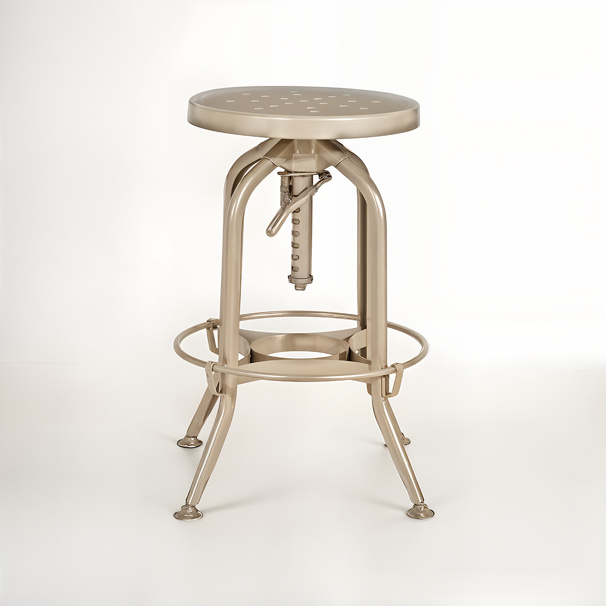 Grange Gator Champagne Finish Adjustable Stool