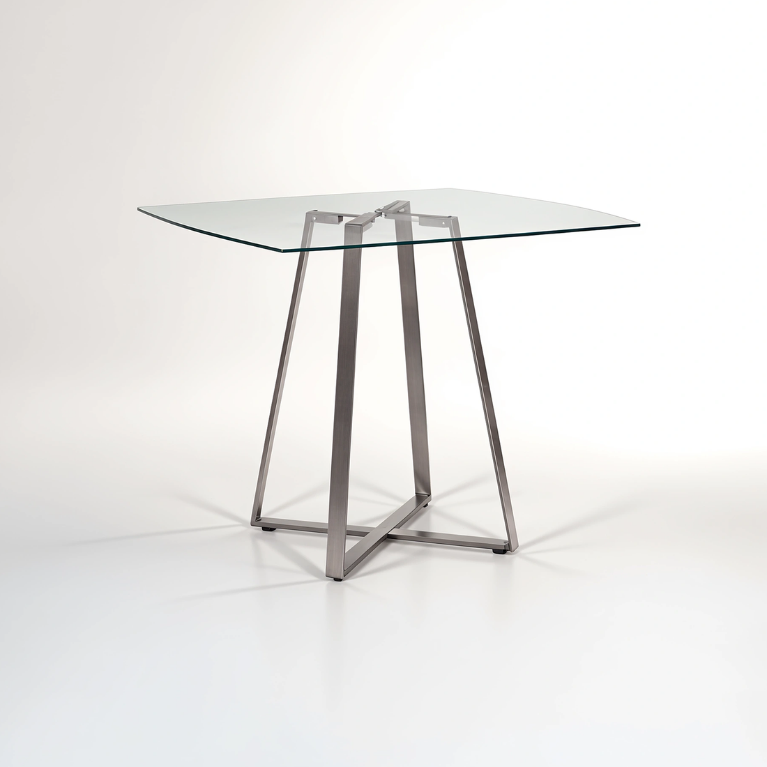 Metropolitan Square Matte Grey Dining Table