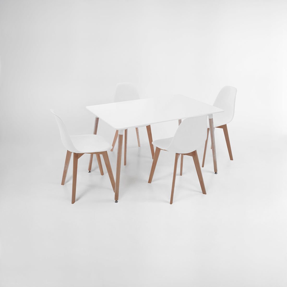 Varberg 5Pc White Dining Set