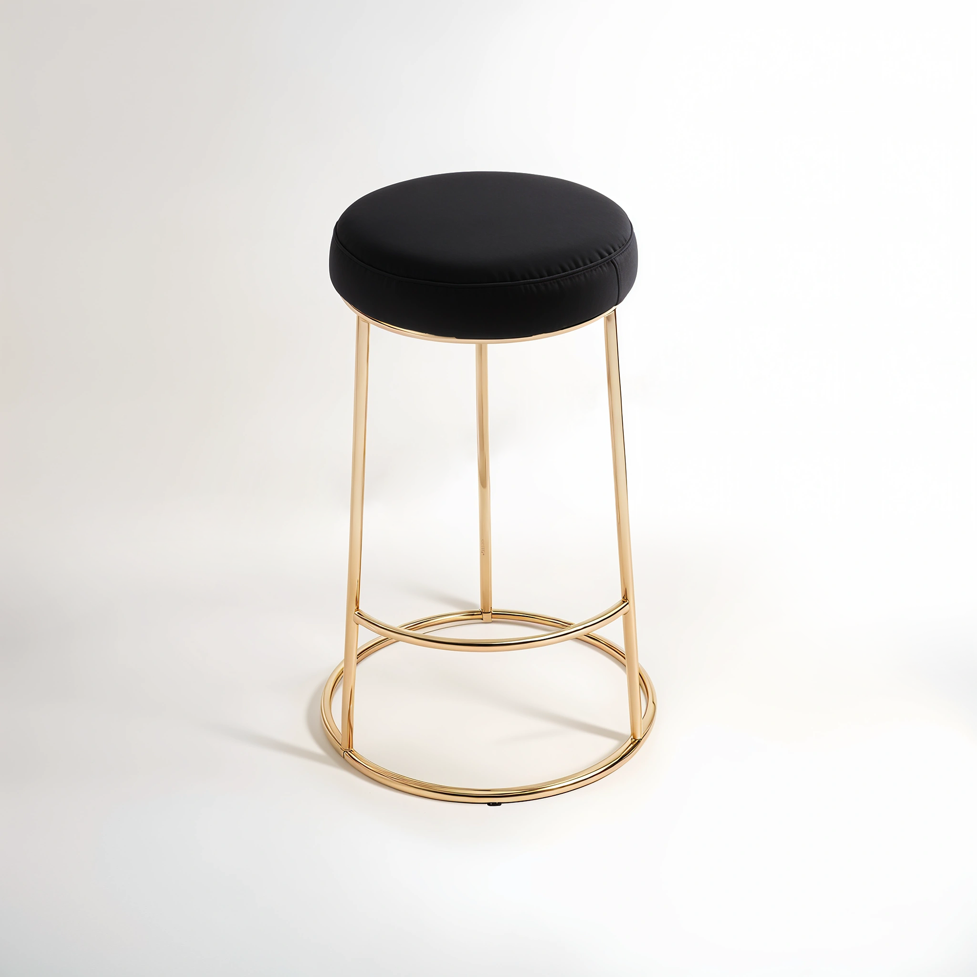 Manhattan Black Velvet Bar Stool