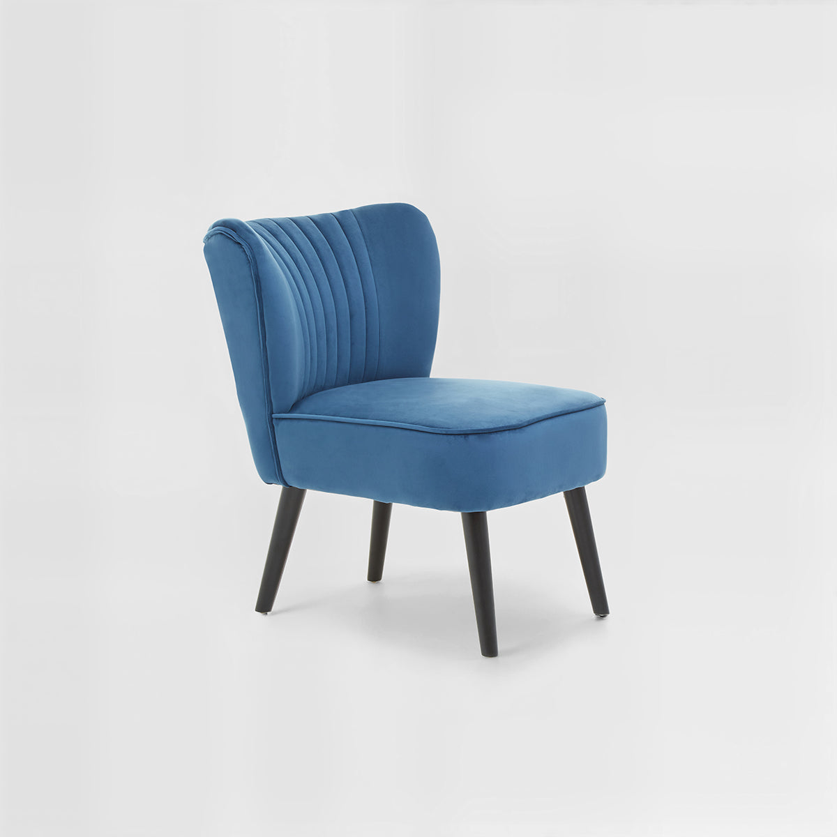 Regents Park Blue Velvet Chair