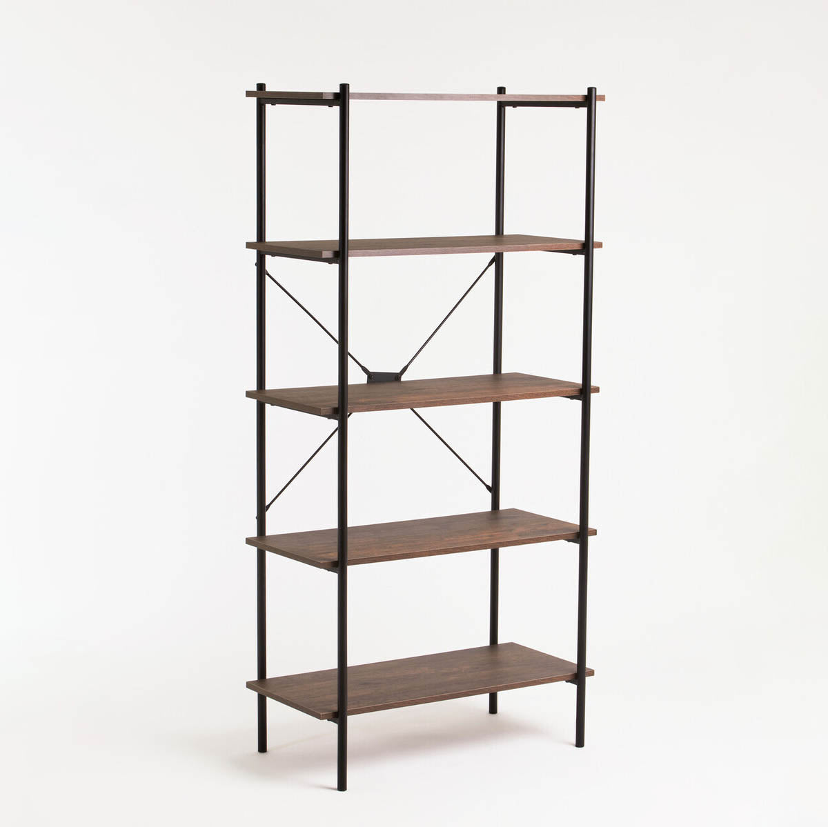 Bradbury Five Tier Dark Oak Shelf Unit