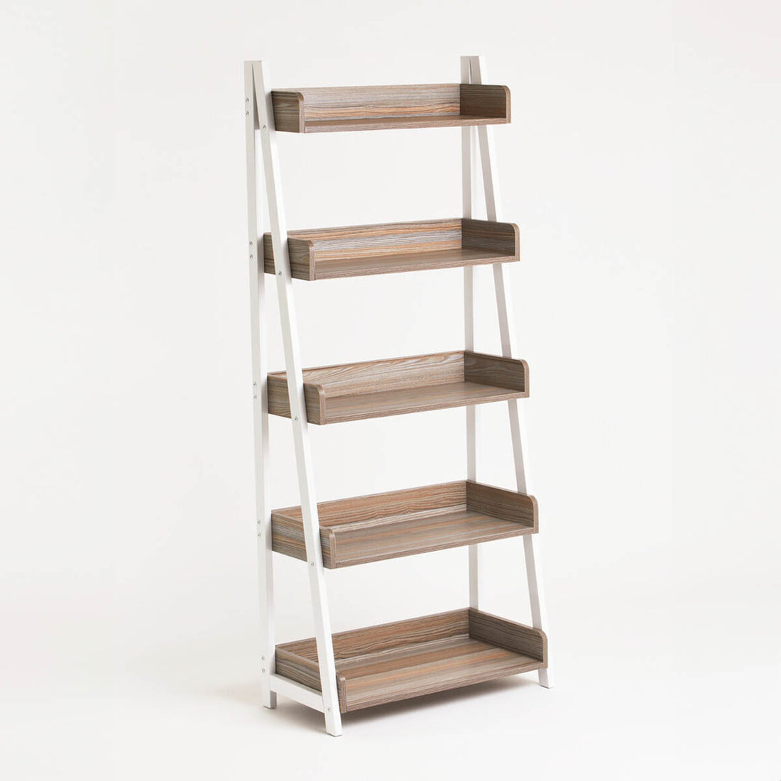 Bradbury Five Tier Oak Effect Shelf Unit