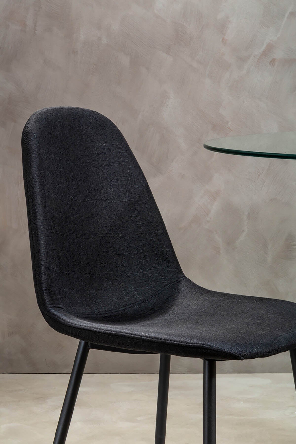 Salford Black Fabric Dining Chair