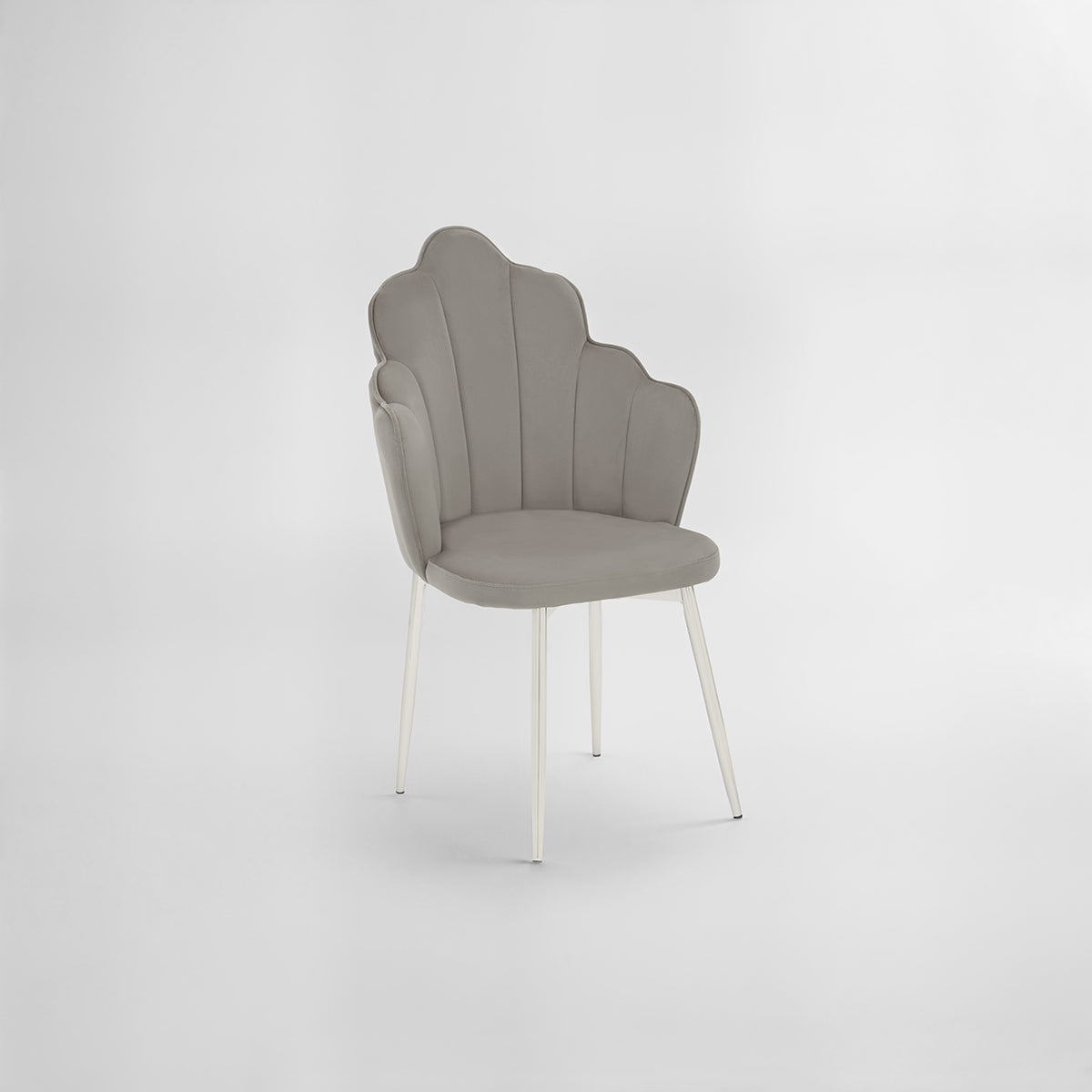 Tian Grey Velvet Chair