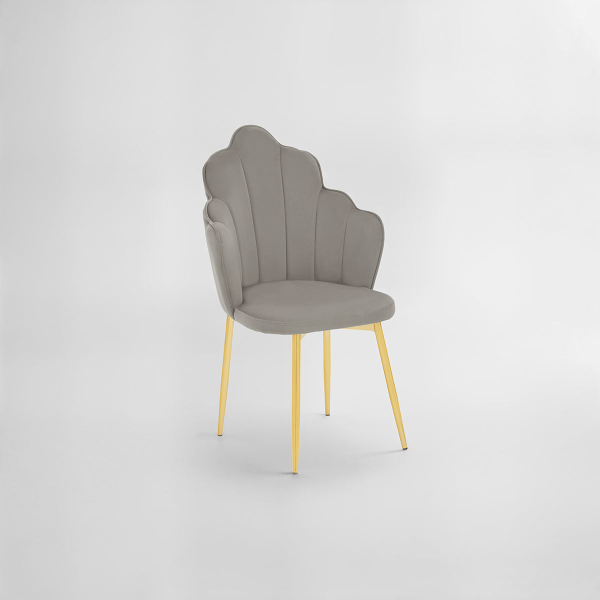 Tian Grey Velvet Dining Chair