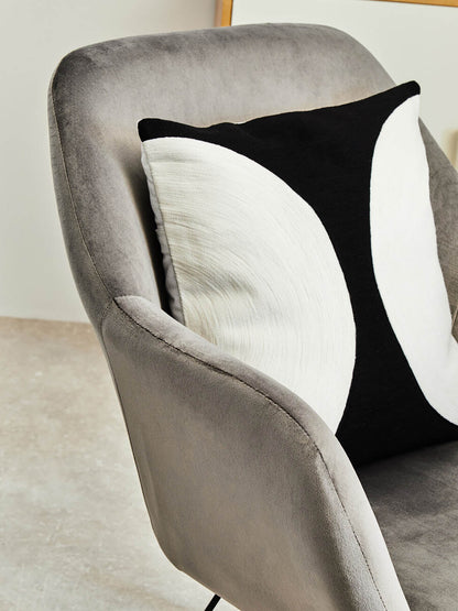 Stockholm Small Grey Velvet Rocking Chair