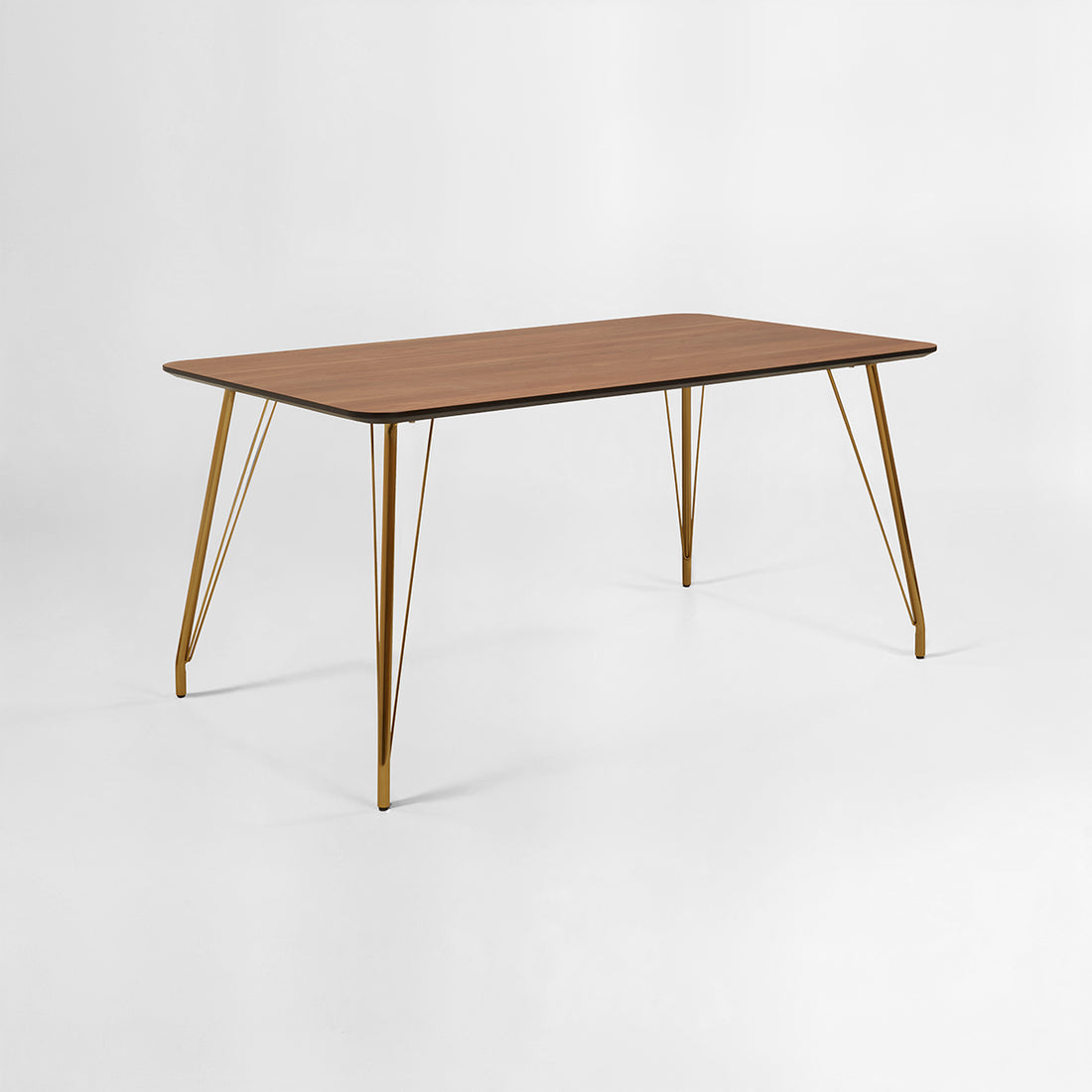 Veneto Dining Table With Natural Wood Effect Top