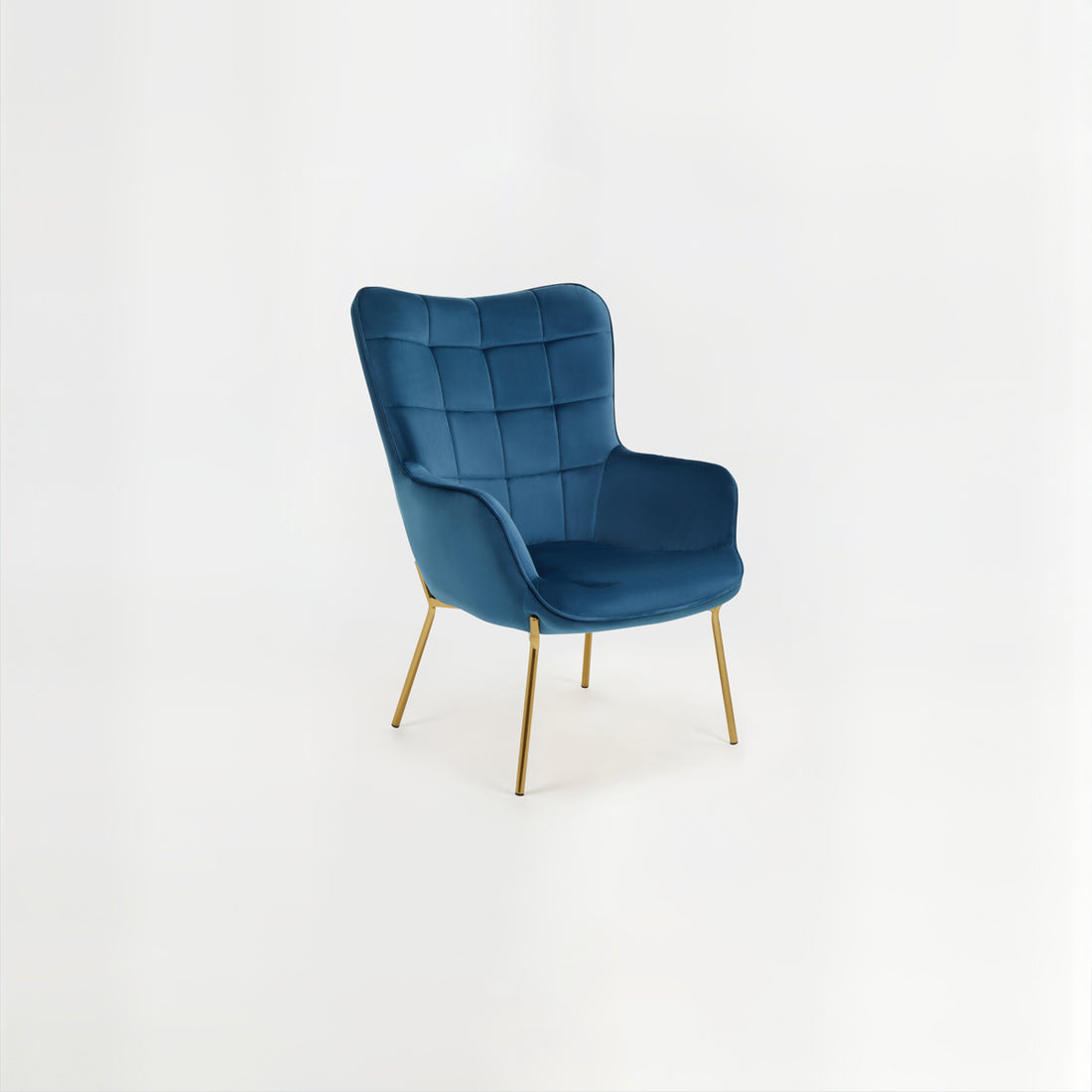 Stockholm Blue Velvet Chair