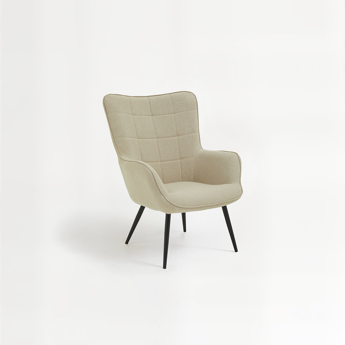 Stockholm Natural Fabric Armchair