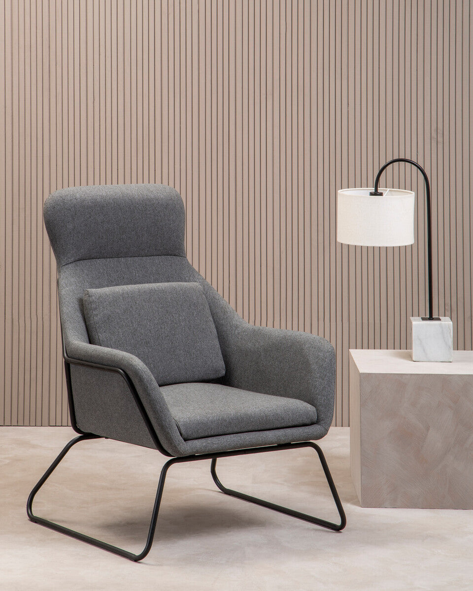 Stockholm Grey Fabric Chair