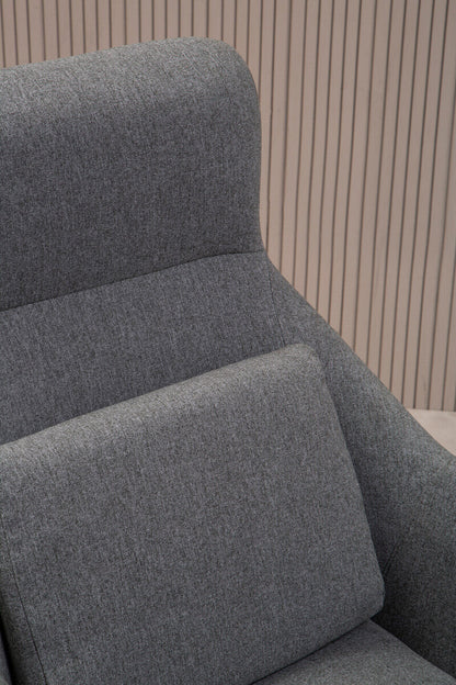 Stockholm Grey Fabric Chair