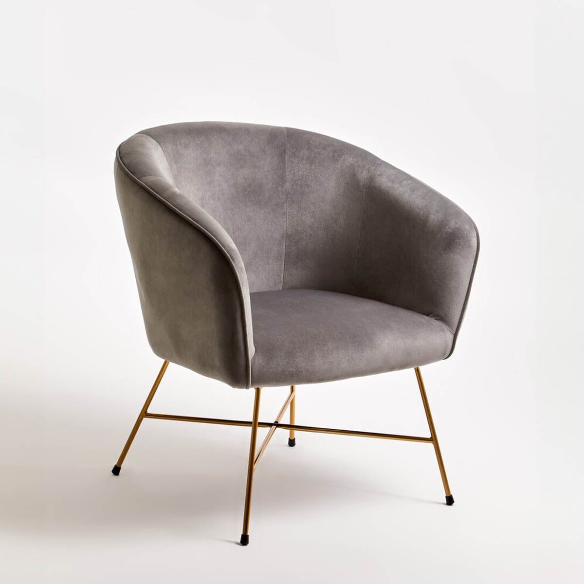 Stockholm Grey Chair With Metal Frame