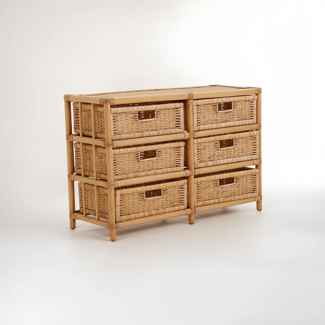 Mataram Rattan Six Drawer Chest