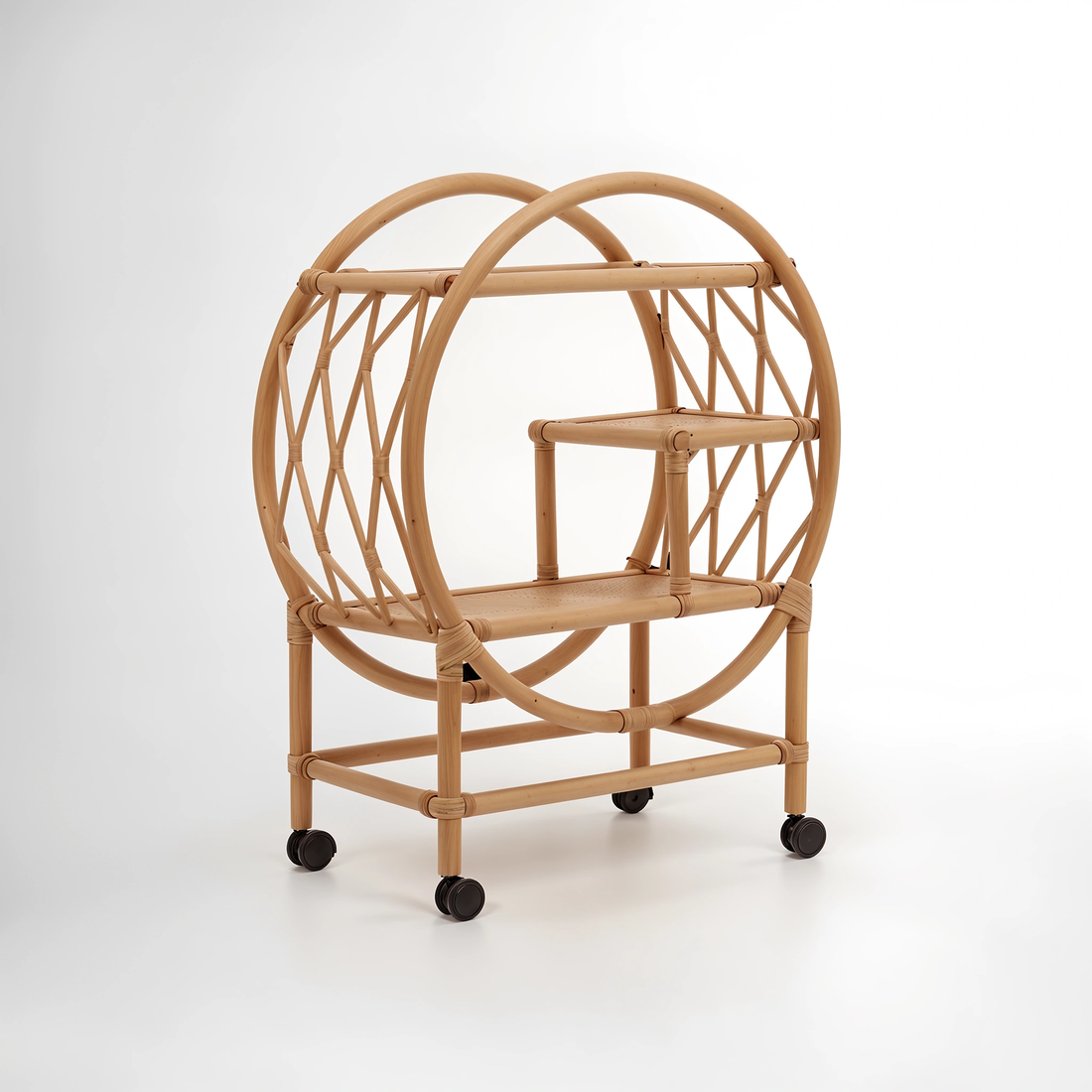 Mataram Rattan Bar Trolley