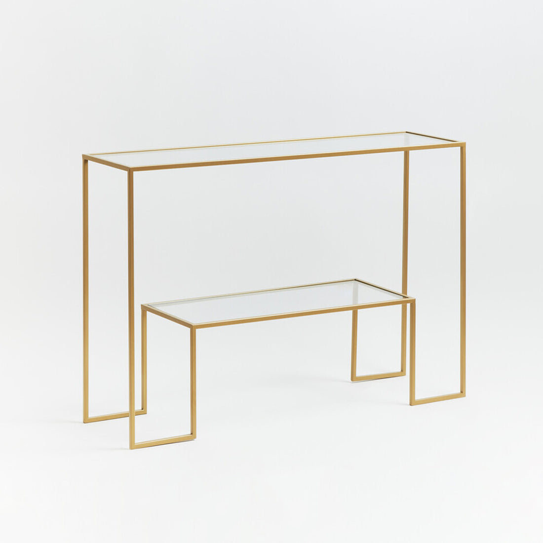 Avento Gold Finish Console Table