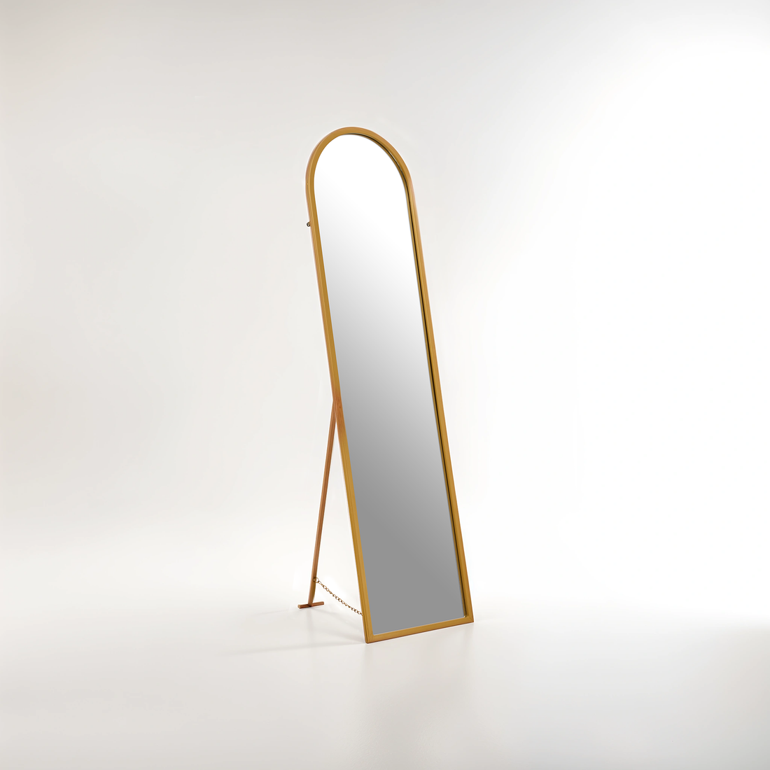 Avento Gold Finish Floor Mirror