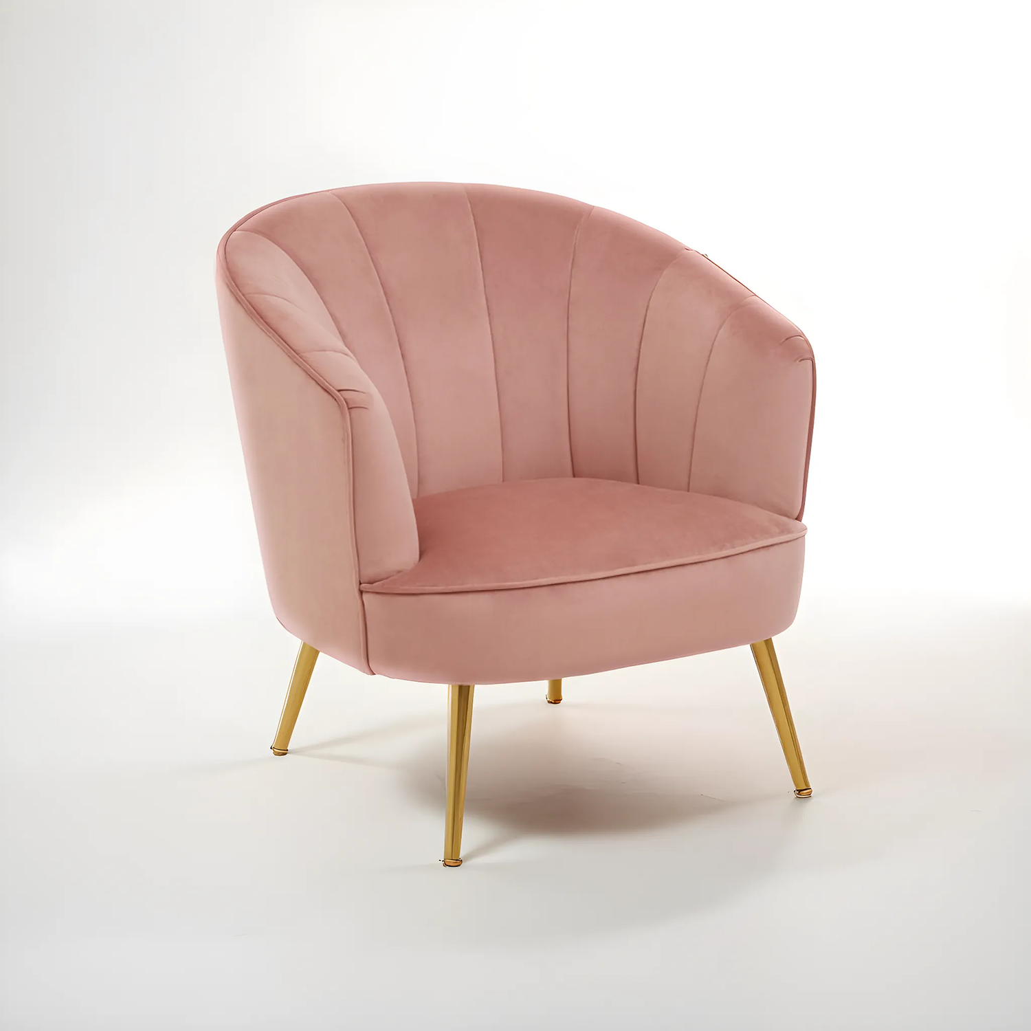 Yolanda Pink Velvet Chair