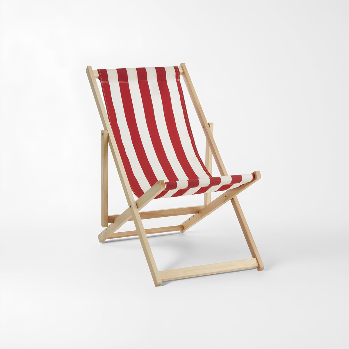 Beauport Red And White Deck Chair