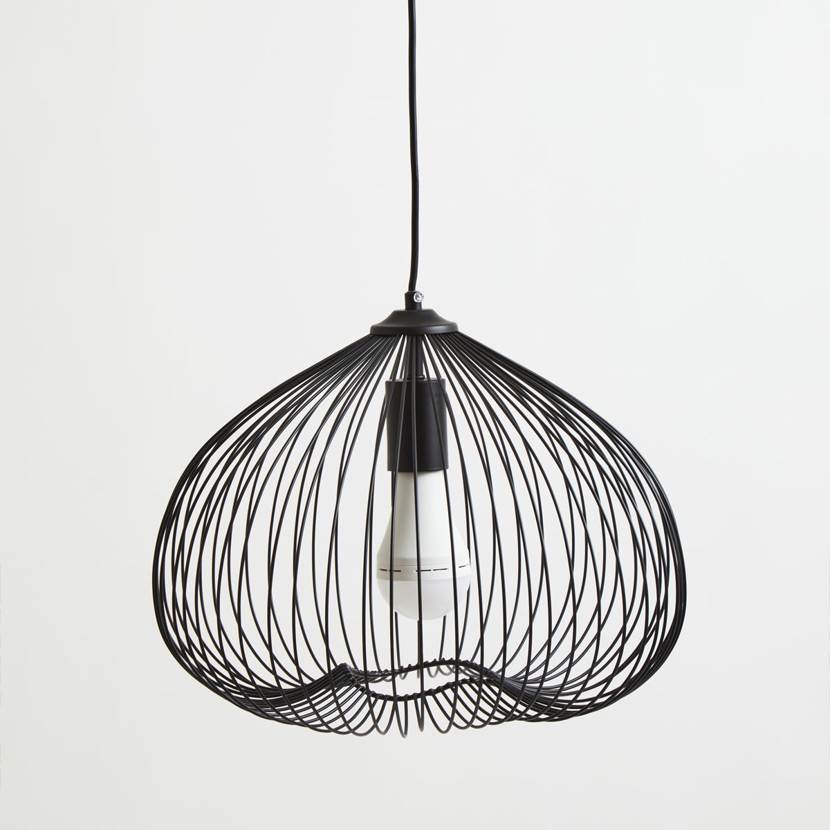 Lavis Black Finish Pendant Light