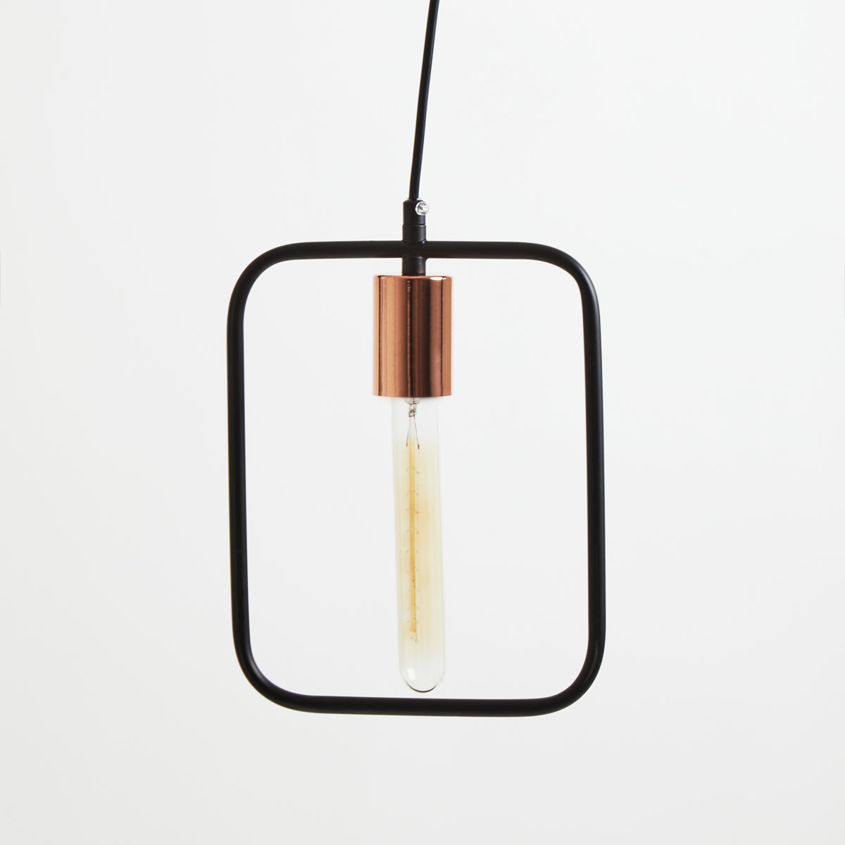 Lavis Black And Copper Finish Pendant Light