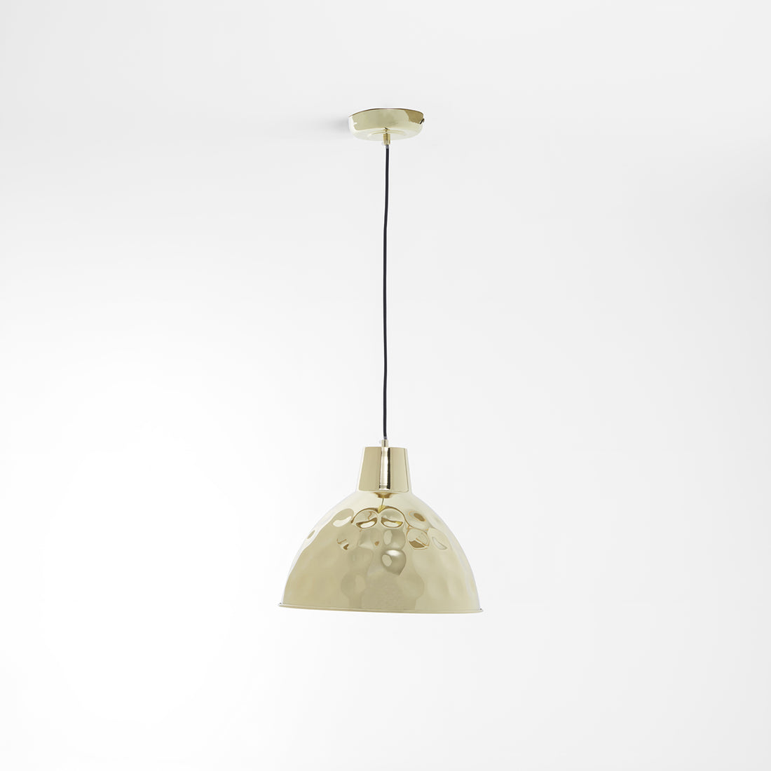 Leni Gold Finish Hammered Pendant Light 35cm