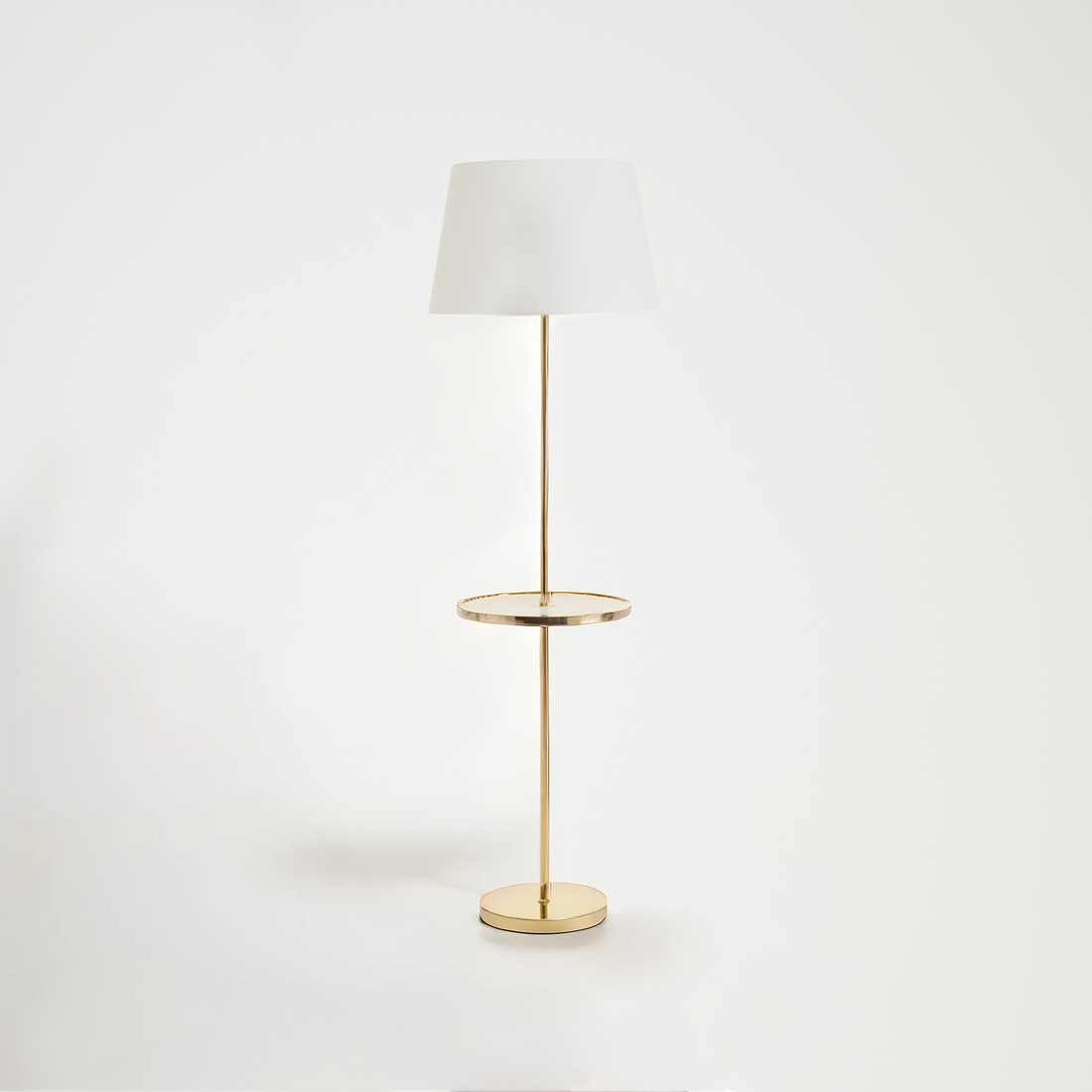 Stockholm Shiny Brass Tapered Table Lamp