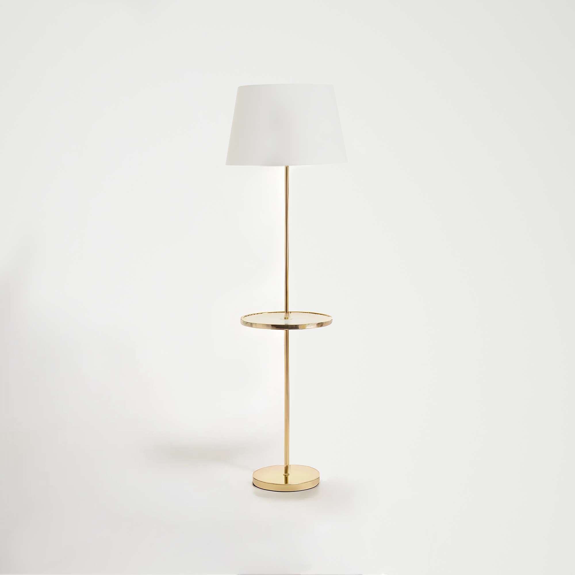 Stockholm Shiny Brass Tapered Table Lamp