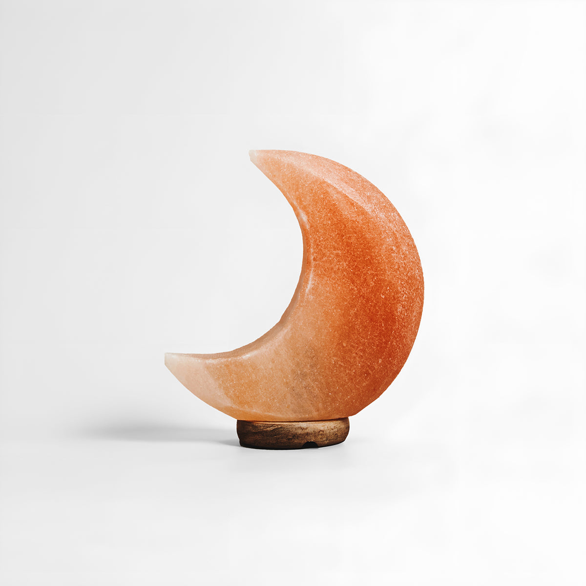 Nepal Crescent Moon Pink Natural Salt Lamp