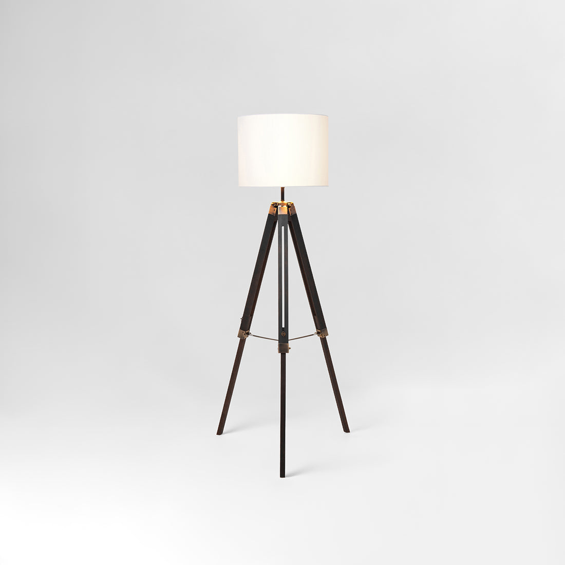 Malvern Tripod Floor Lamp With Black Base