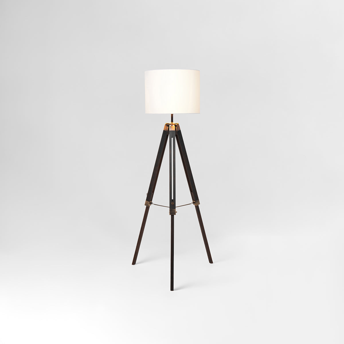 Malvern Tripod Floor Lamp With Black Base