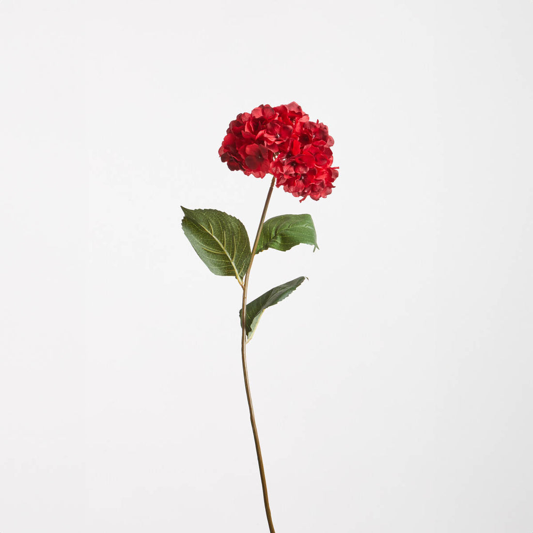 Fiori Artificial flowers 74cm Hydrangea Stem Red Flower