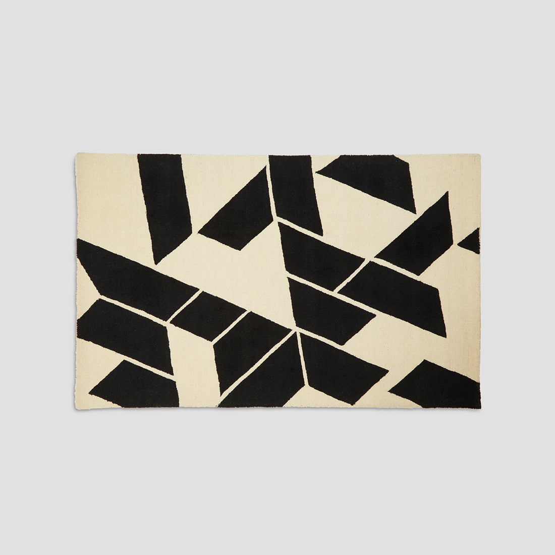 Bosie Milana Large Black and White Geometric Rug