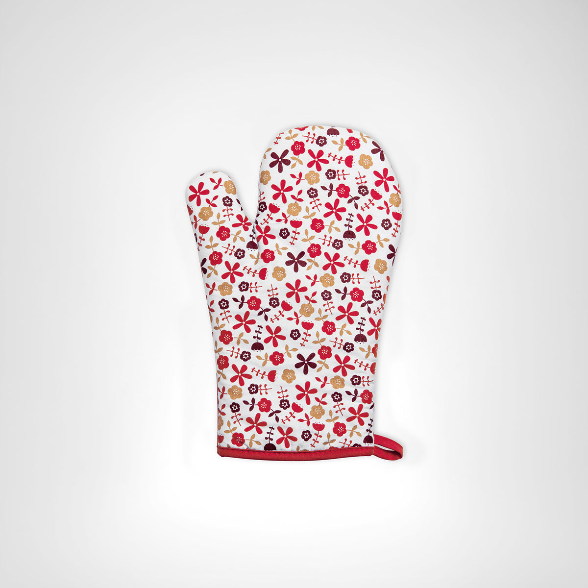 Red Daisy Single Oven Glove