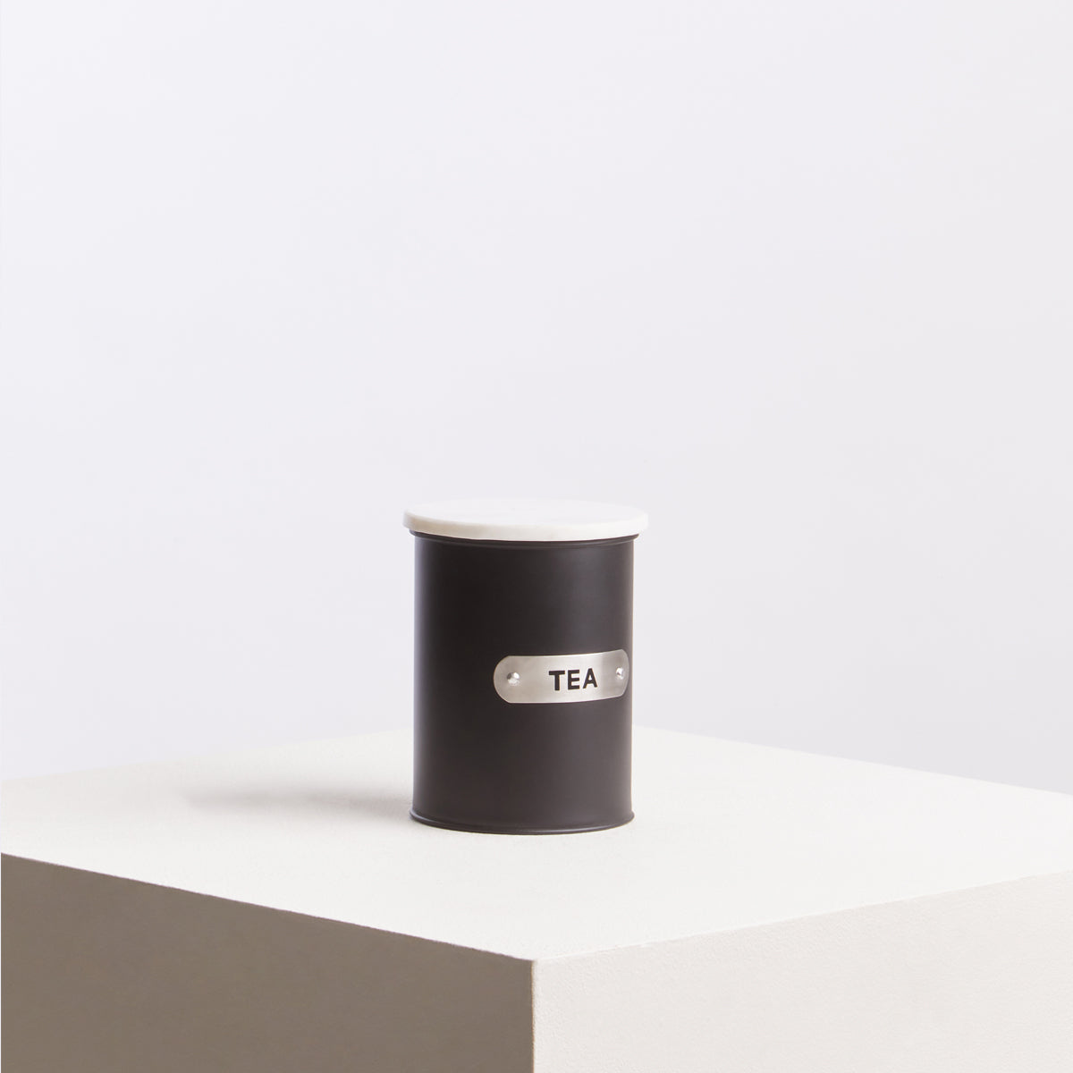 Liberty Black Enamel Tea Canister