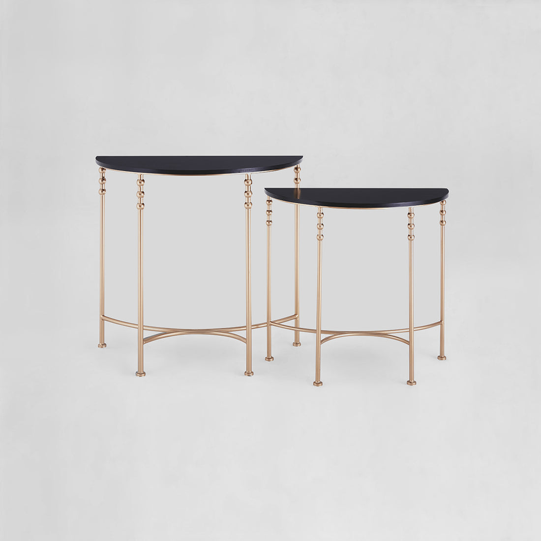 Lexa Set Of Two Half Round Console Tables